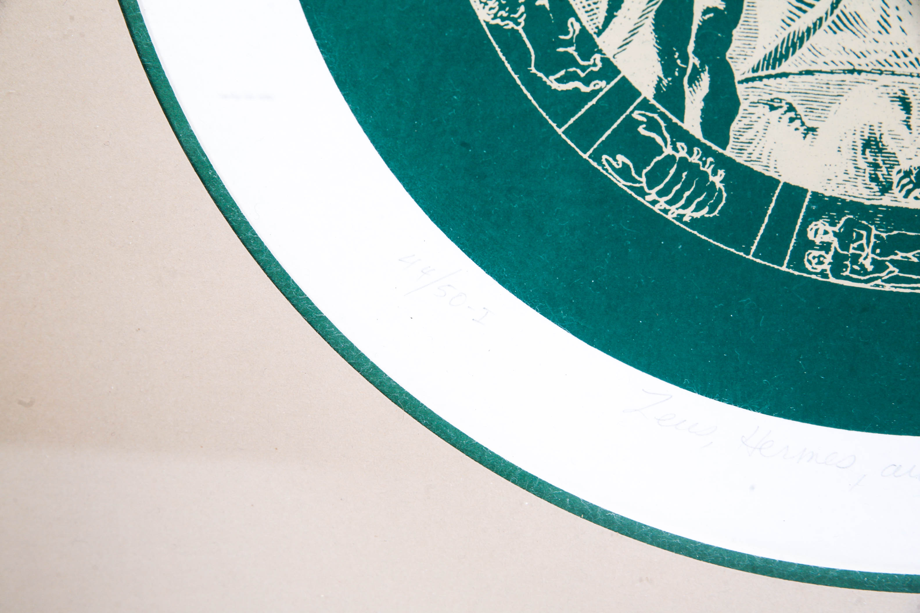 Vintage Mythological Serigraph