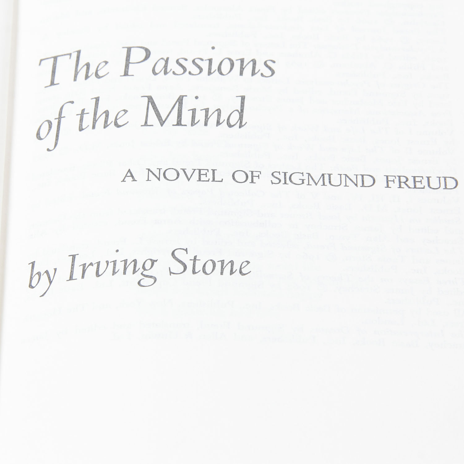Irving Stone Novels