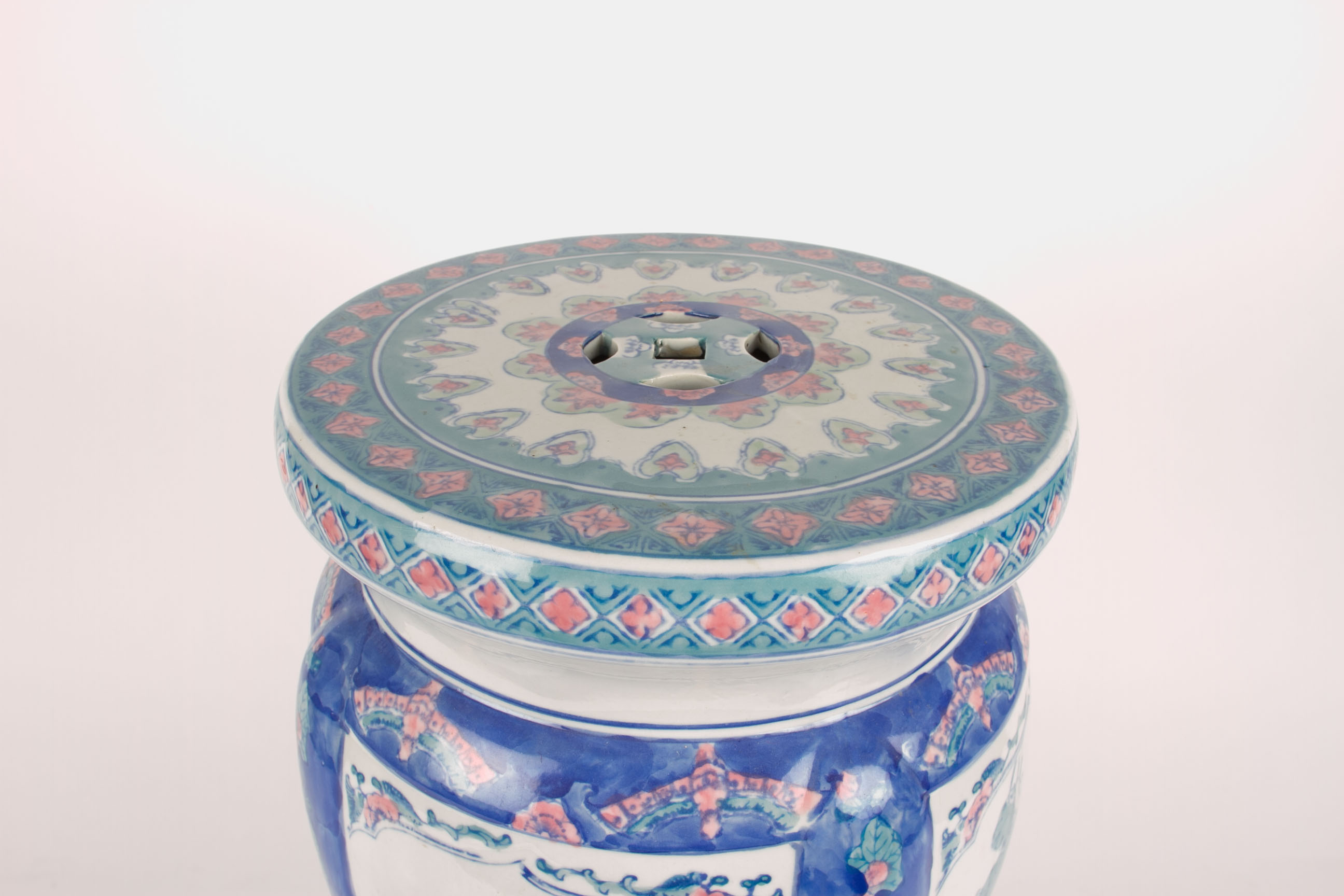 Ceramic Asian Garden Seat