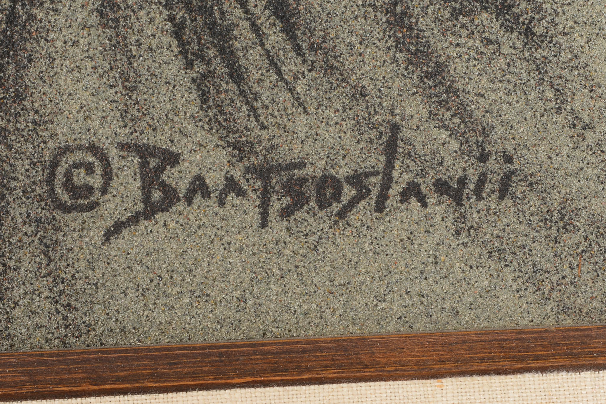 Eugene Baatsoslanii Joe Navajo Sandpainting "Old Warrior"