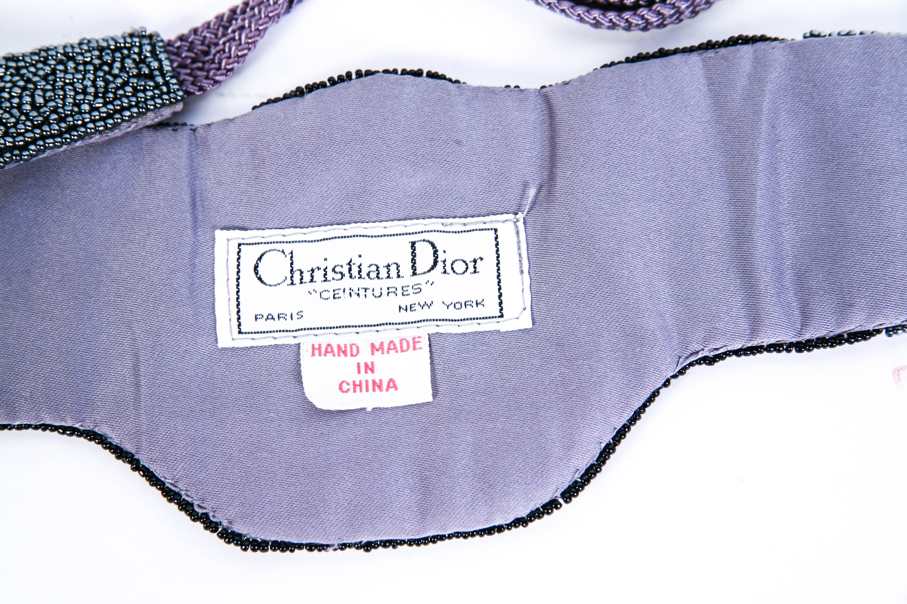 Vintage Christian Dior "Ceintures" Beaded Belt