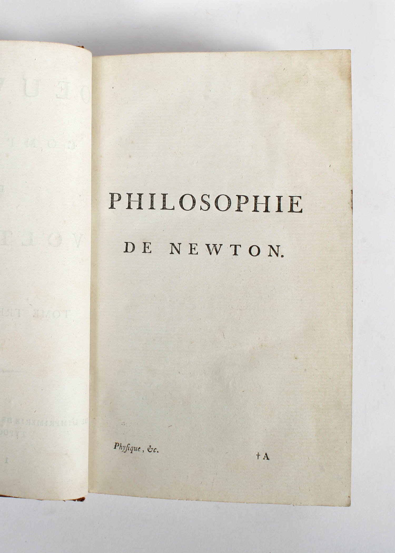 Oeuvres complètes de Voltaire: Physique 31 and Theatre 8