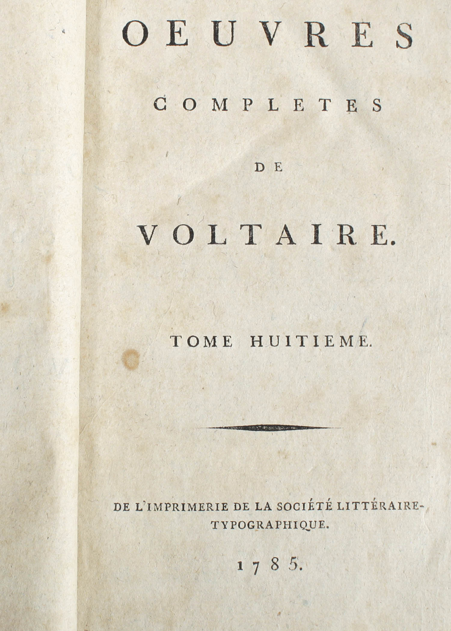 Oeuvres complètes de Voltaire: Physique 31 and Theatre 8
