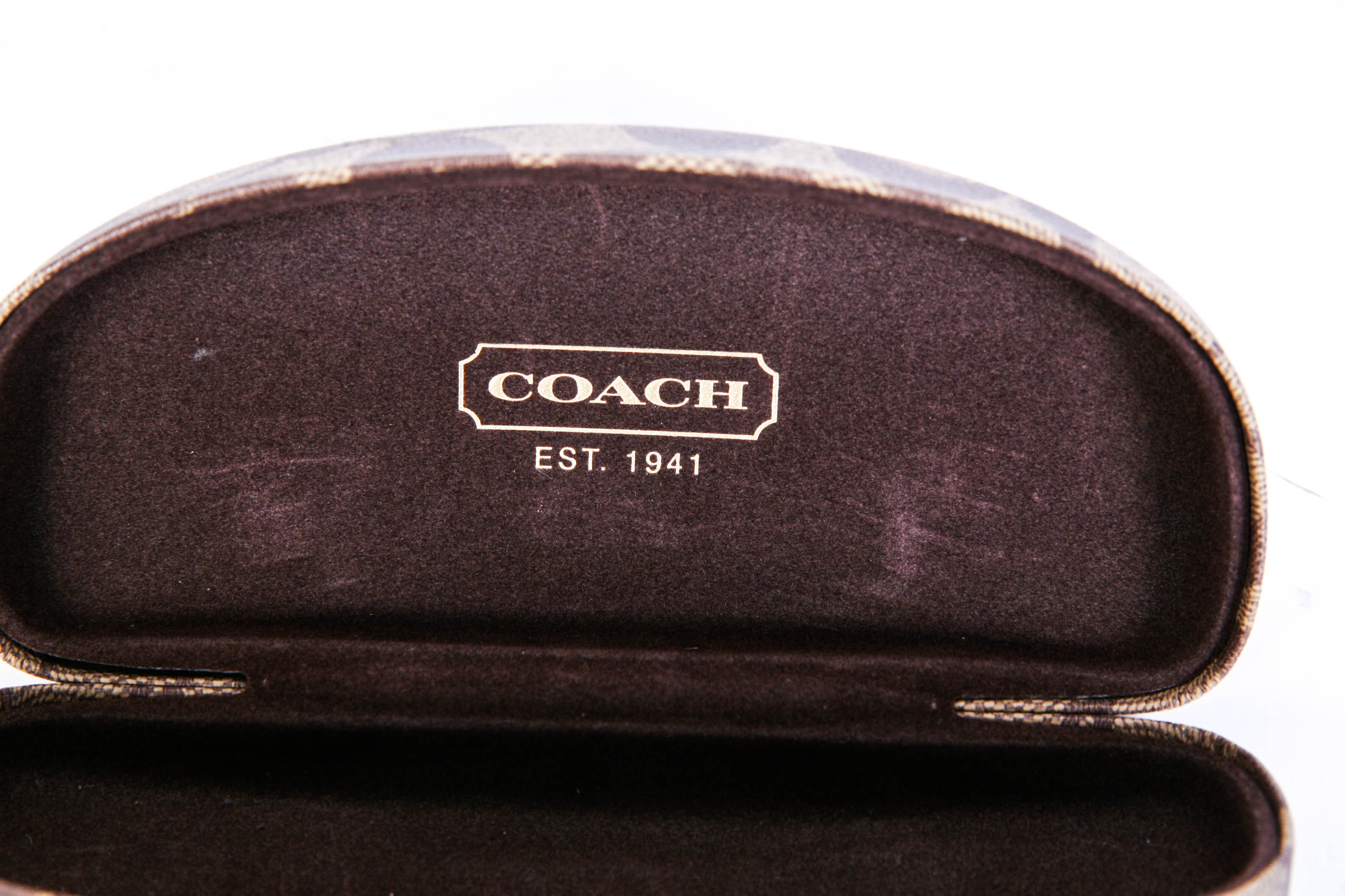 Coach Sunglass Case with Original Unopened Coach Polishing Cloth
