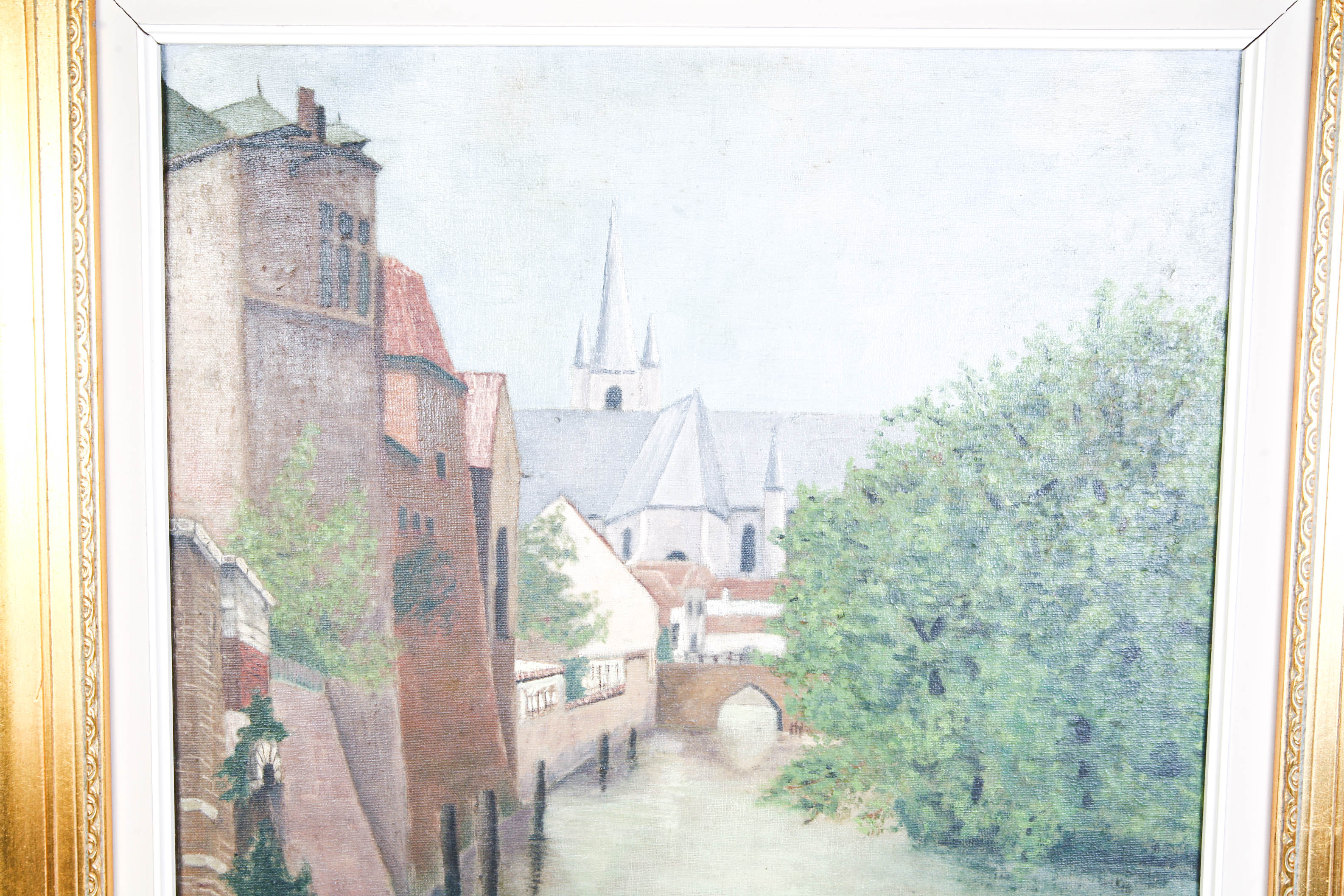 Oil on Canvas Painting by C.H. Stevens 1927