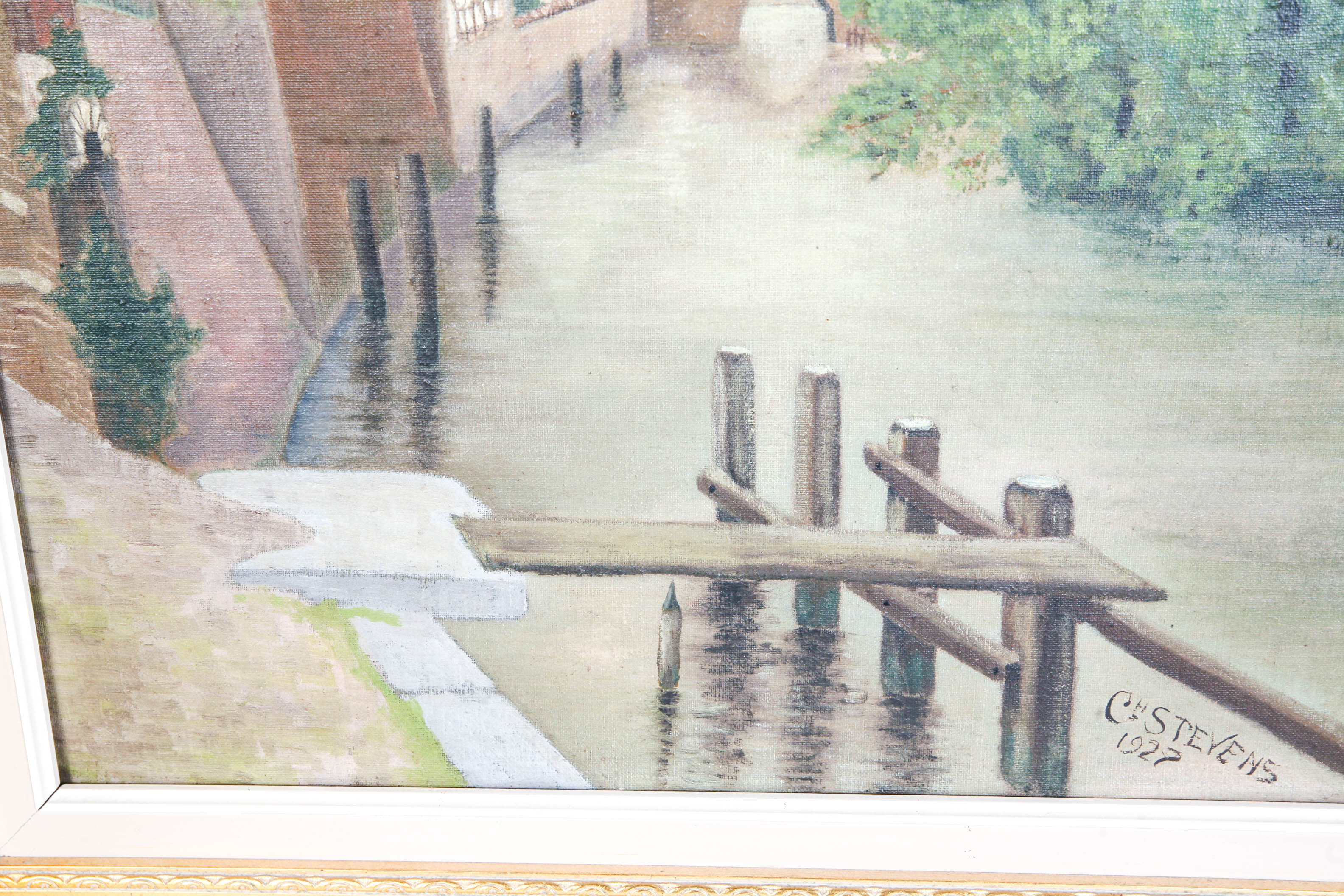 Oil on Canvas Painting by C.H. Stevens 1927