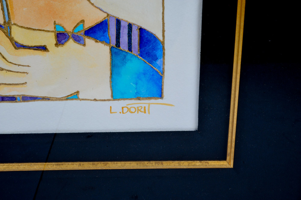 Dorit Levi Original Watercolor "Three Steps for Enlightenment"