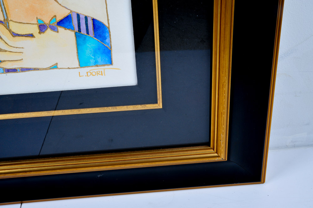 Dorit Levi Original Watercolor "Three Steps for Enlightenment"