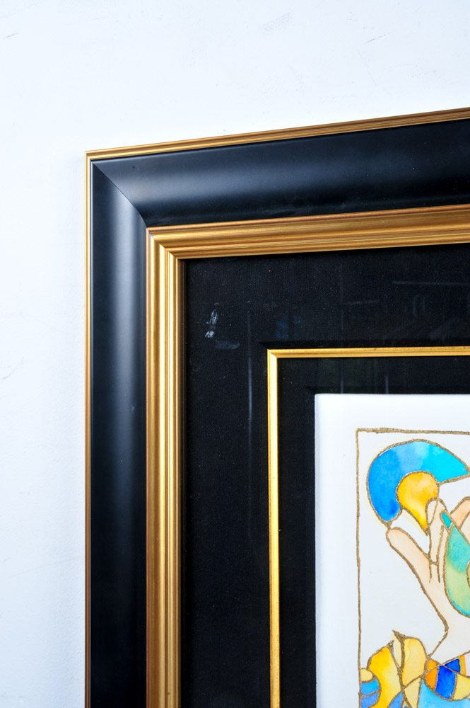 Dorit Levi Original Watercolor "Three Steps for Enlightenment"