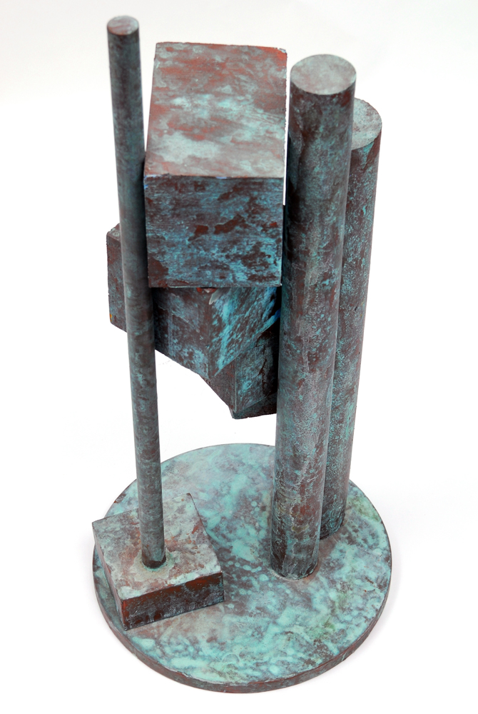 Rima Schulkind "Boxscope" Vertical Wood Sculpture