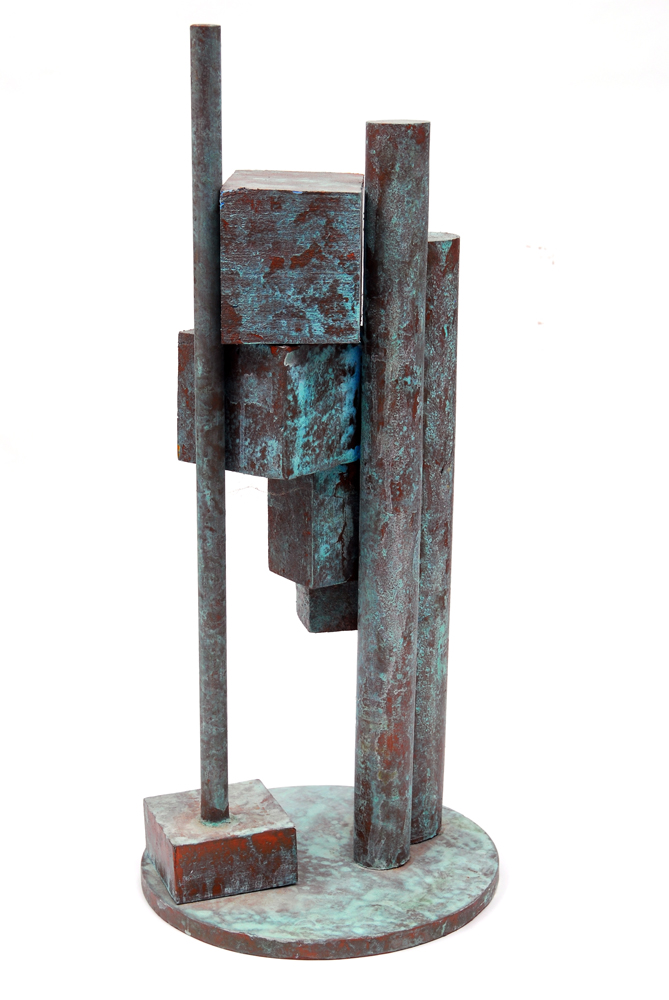 Rima Schulkind "Boxscope" Vertical Wood Sculpture