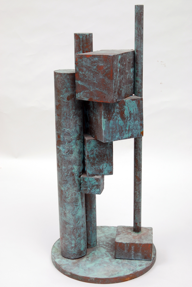 Rima Schulkind "Boxscope" Vertical Wood Sculpture