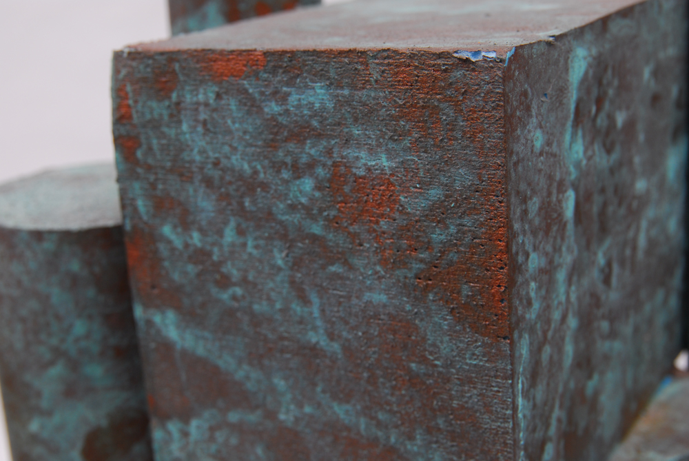 Rima Schulkind "Boxscope" Vertical Wood Sculpture