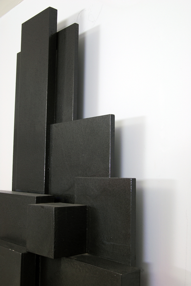 Rima Schulkind Contemporary Black Lighted Sculpture