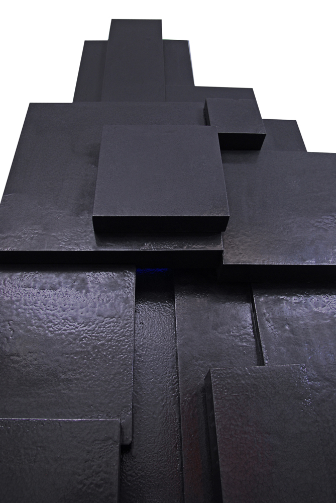 Rima Schulkind Contemporary Black Lighted Sculpture