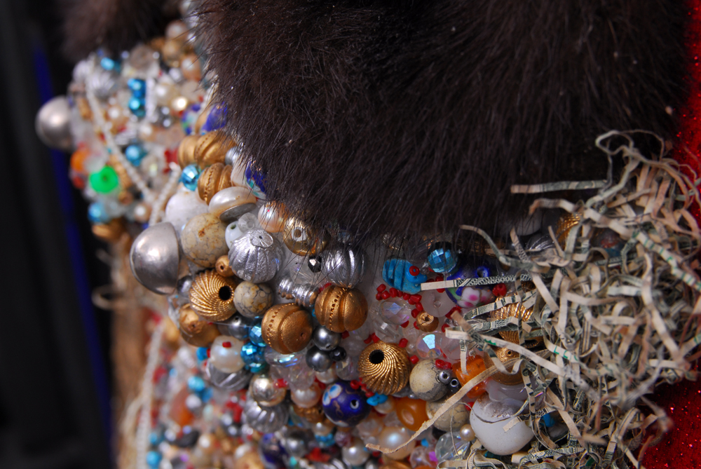 Rima Schulkind "Trophy Wife" Body Form Mixed Media Wall Sculpture