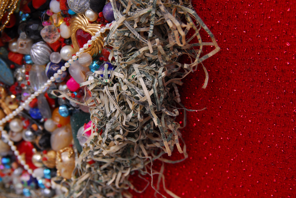 Rima Schulkind "Trophy Wife" Body Form Mixed Media Wall Sculpture