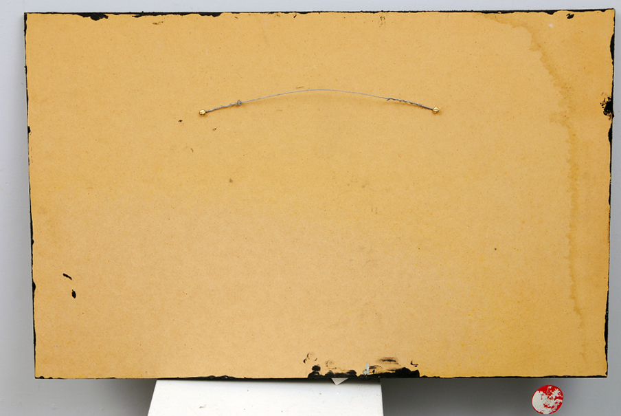 Rima Schulkind Mixed Media Black, White and Red Wall Scuplture