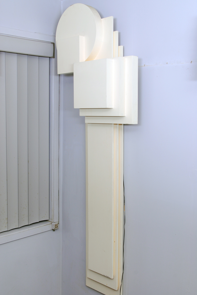 Abstract White Wall Sculpture