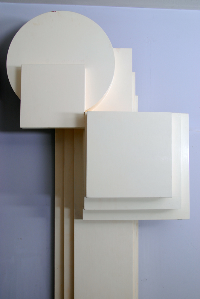 Abstract White Wall Sculpture