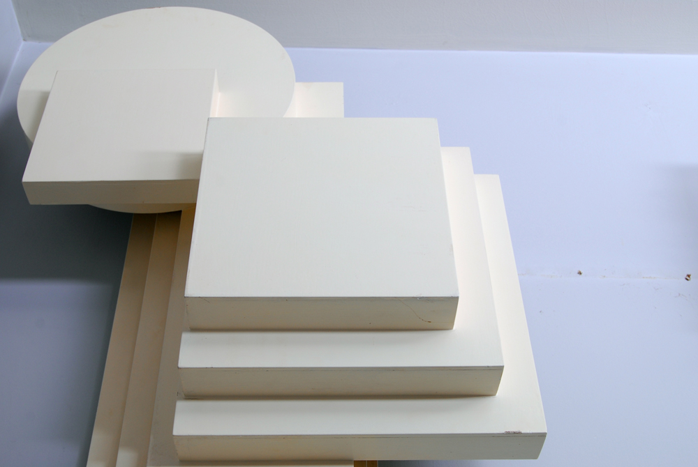 Abstract White Wall Sculpture