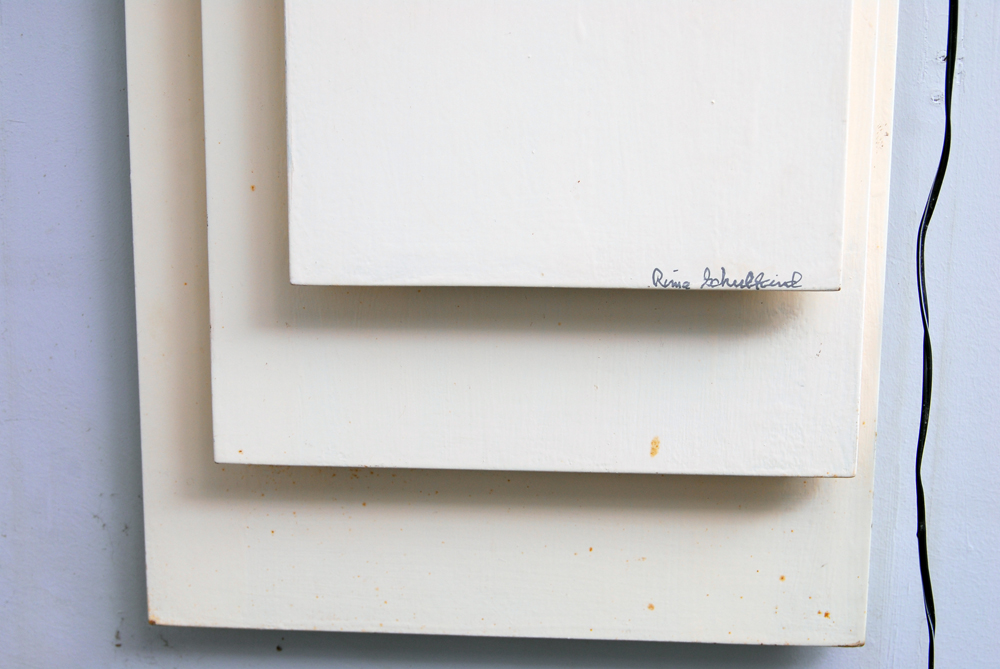 Abstract White Wall Sculpture