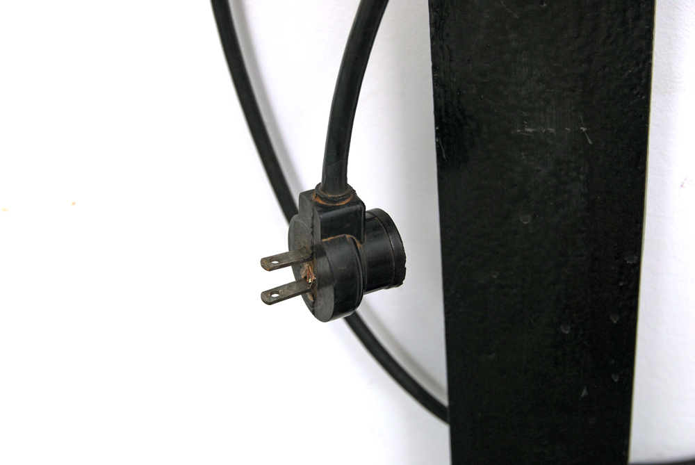 Neon Sculpture on Wood by Rima Schulkind