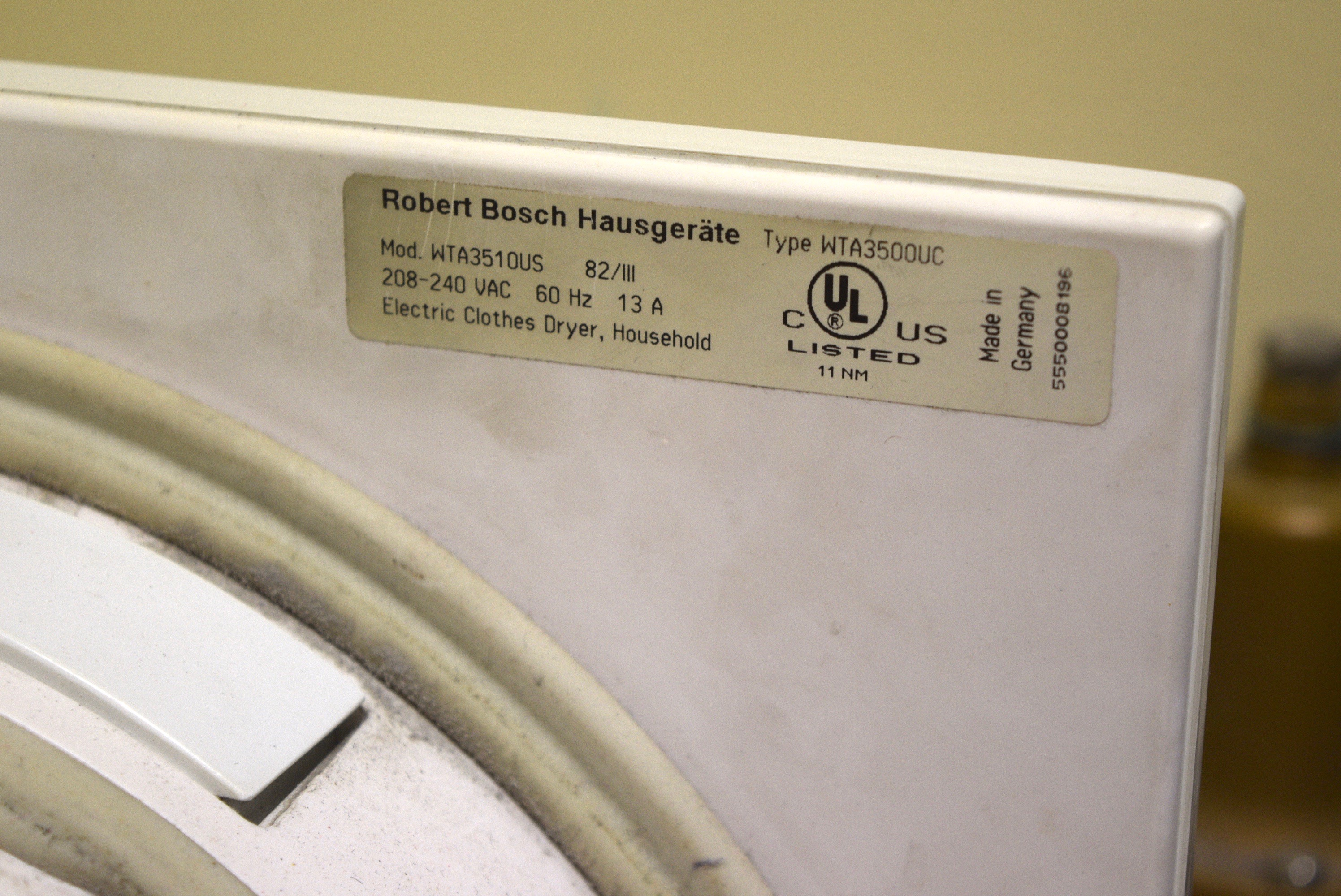 Bosch Axxis Washer and Dryer