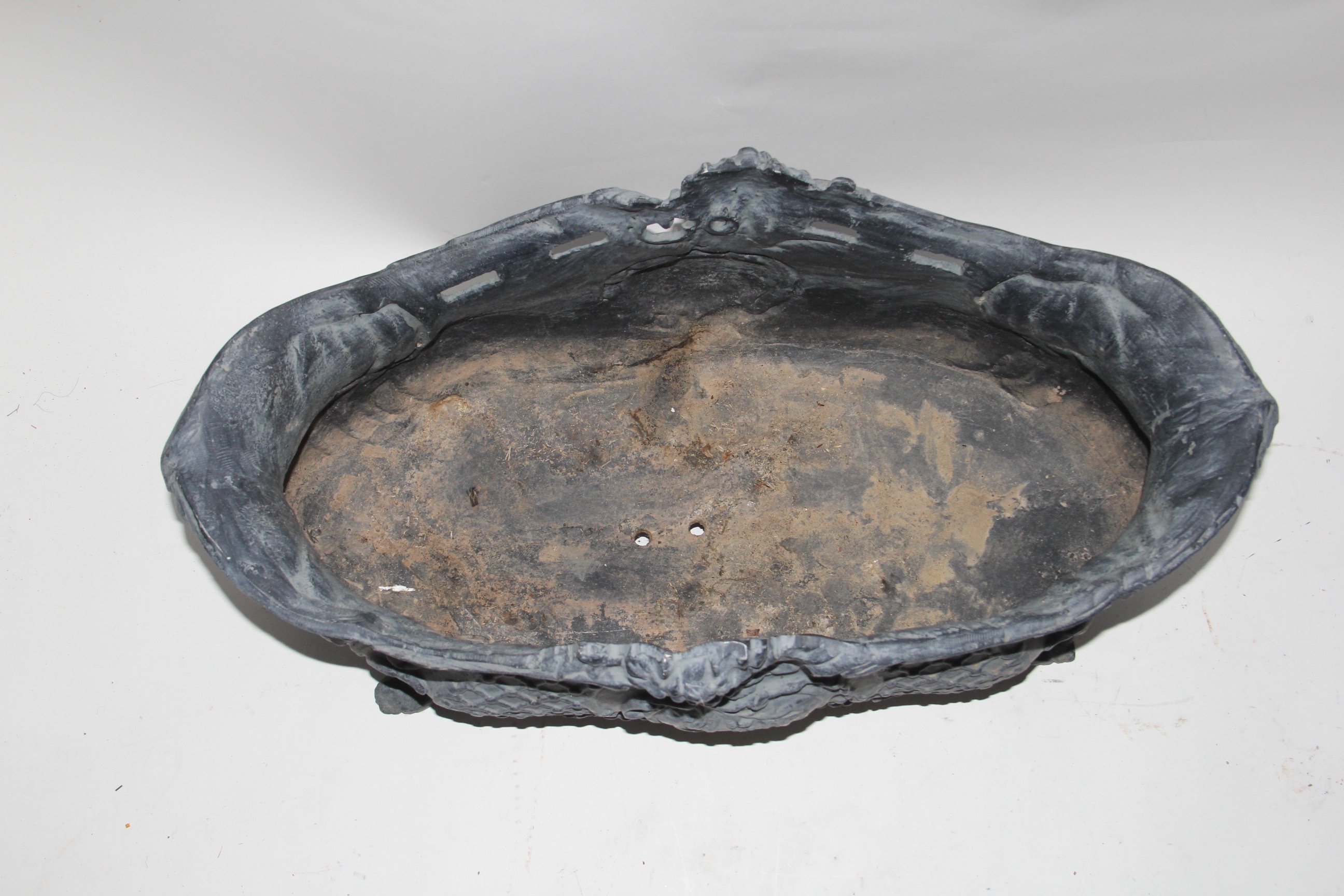 Pair Decorative Metal Planters