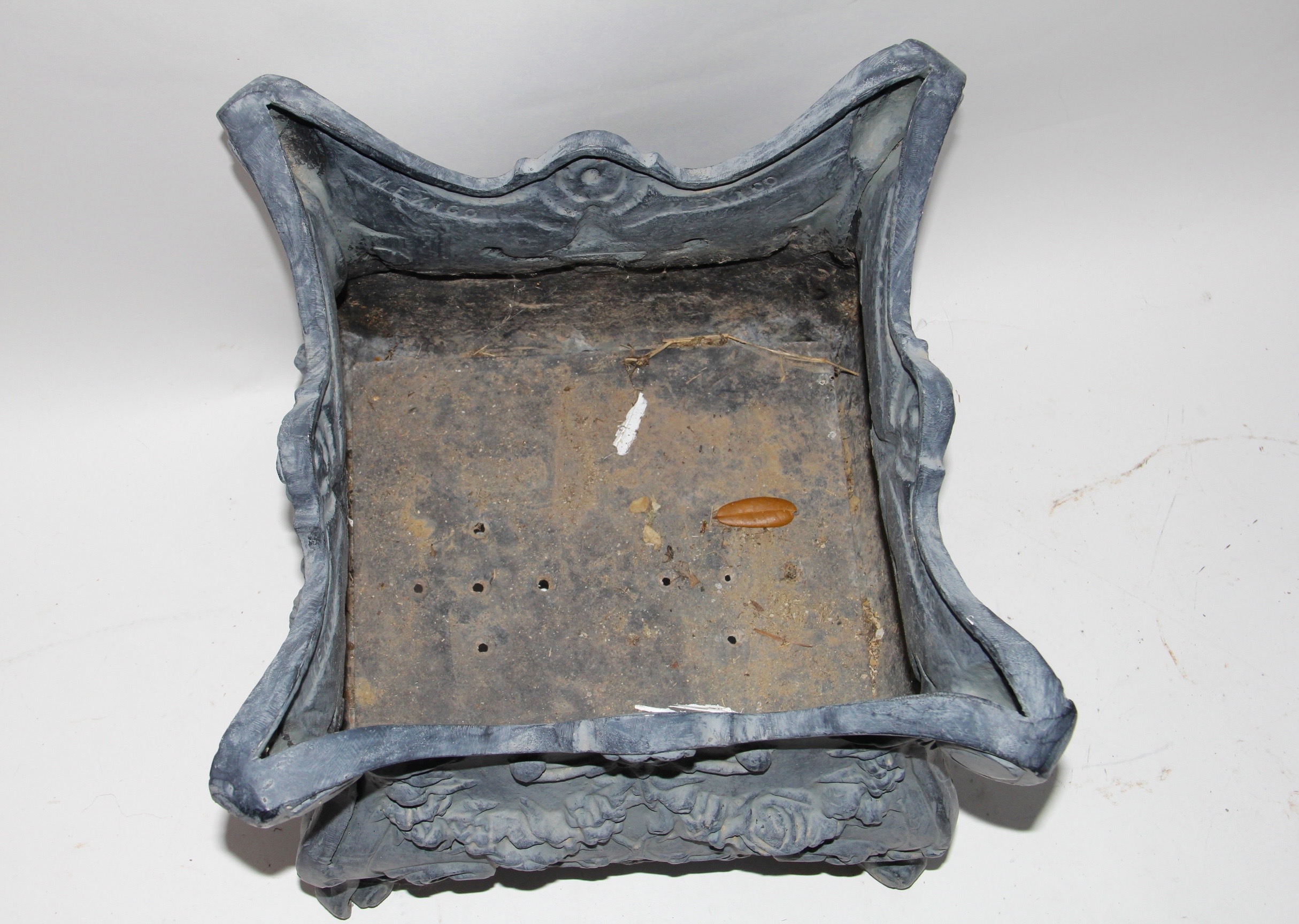 Pair Decorative Metal Planters