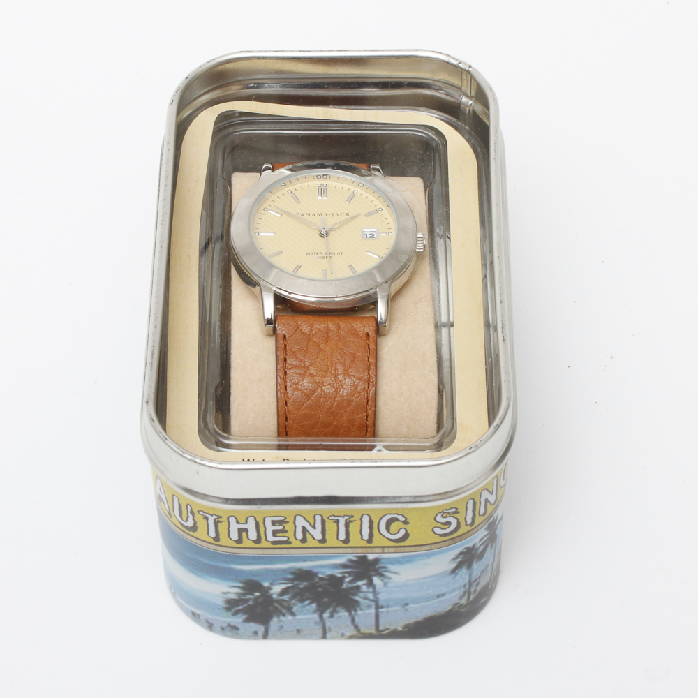 Leather Panama Jack Watch