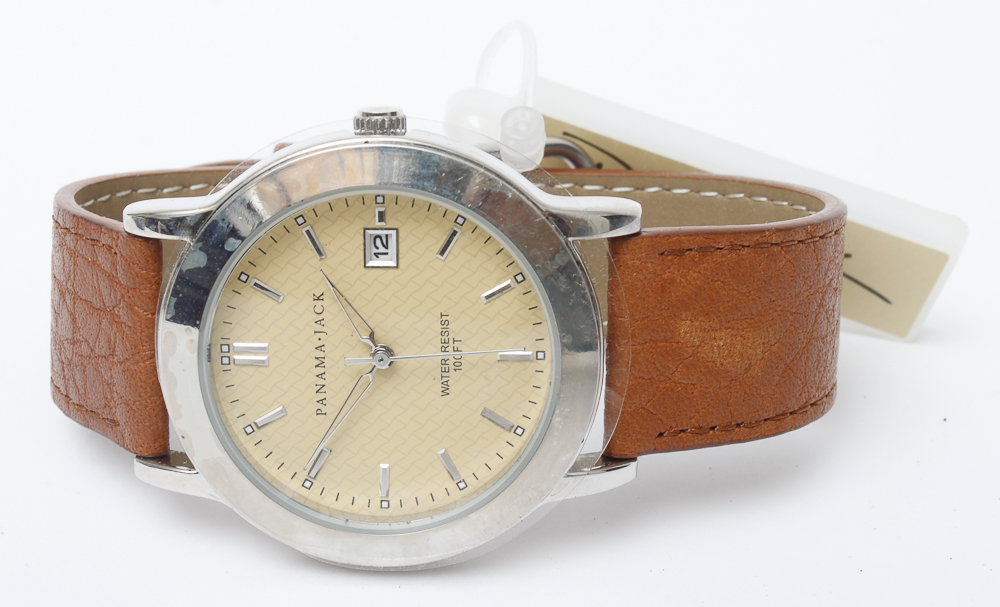 Leather Panama Jack Watch