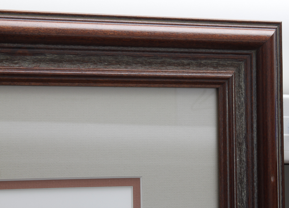 Framed Duck Decoy Lithograph by Paul F. Bridgford