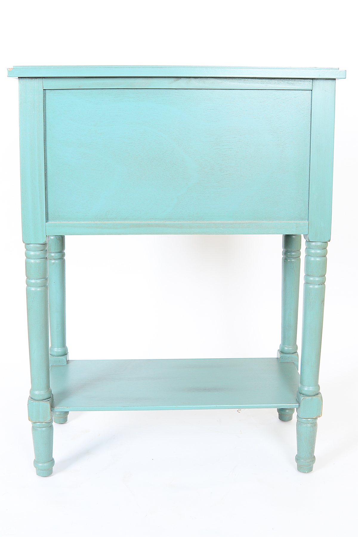 Hand-Painted Teal Side Table