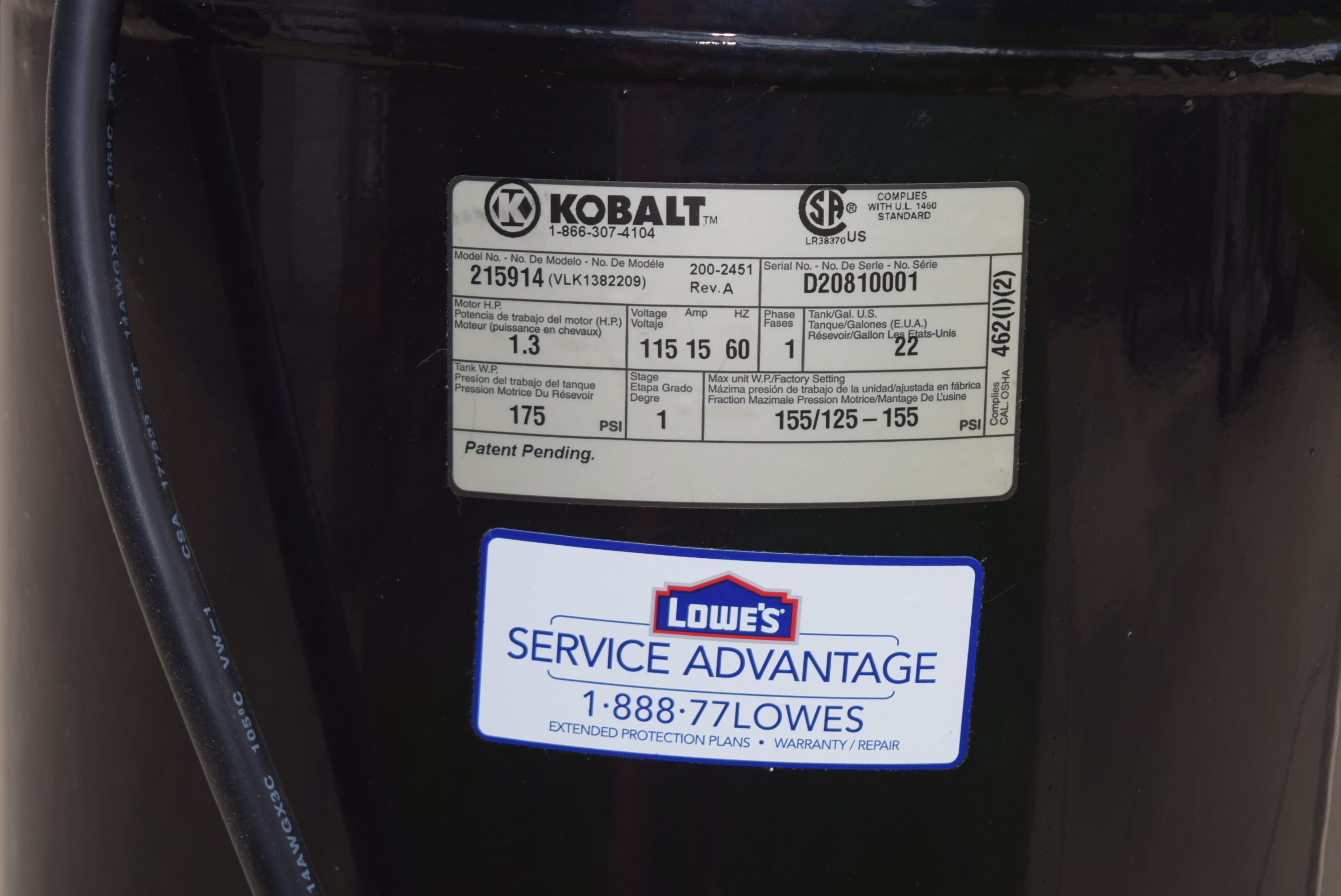 Kobalt 'Harley Davidson' 22-Gallon Air Compressor