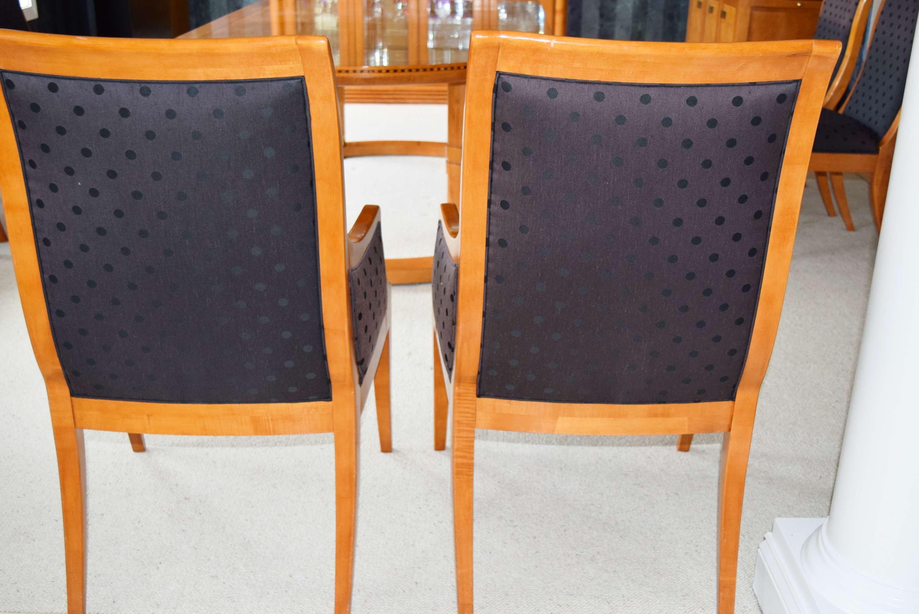 Hickory White 'Genesis' Formal Dining Table with Eight Chairs