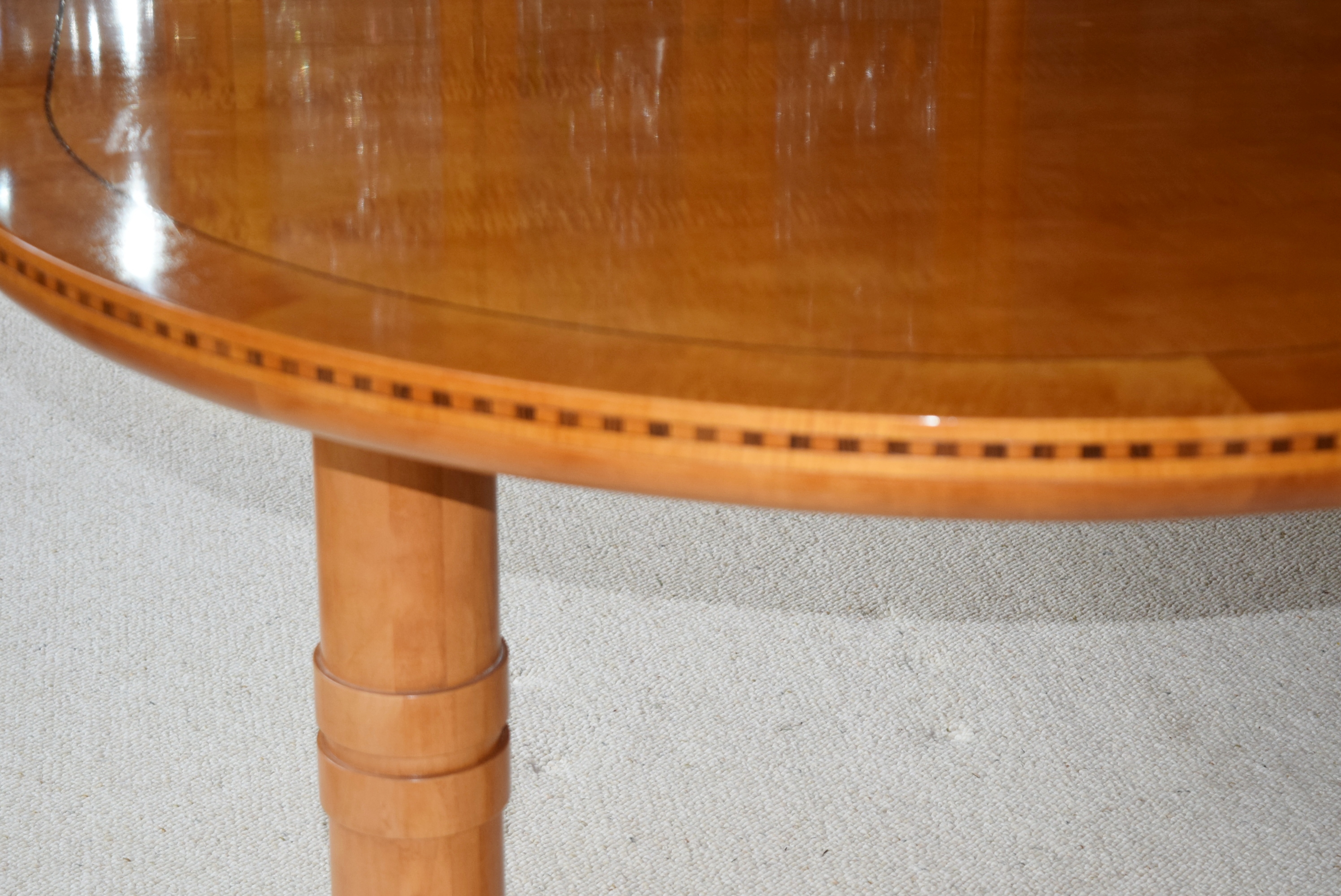 Hickory White 'Genesis' Formal Dining Table with Eight Chairs