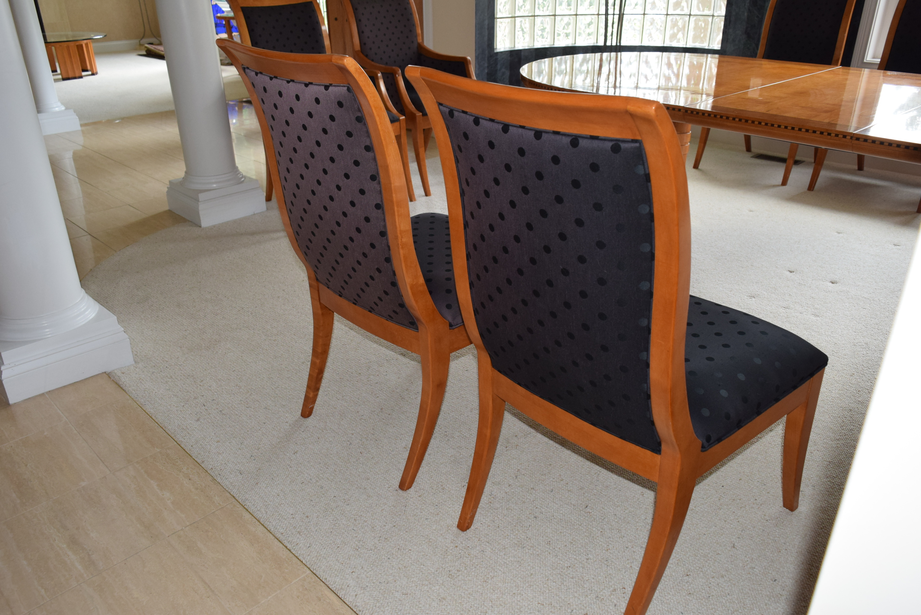 Hickory White 'Genesis' Formal Dining Table with Eight Chairs