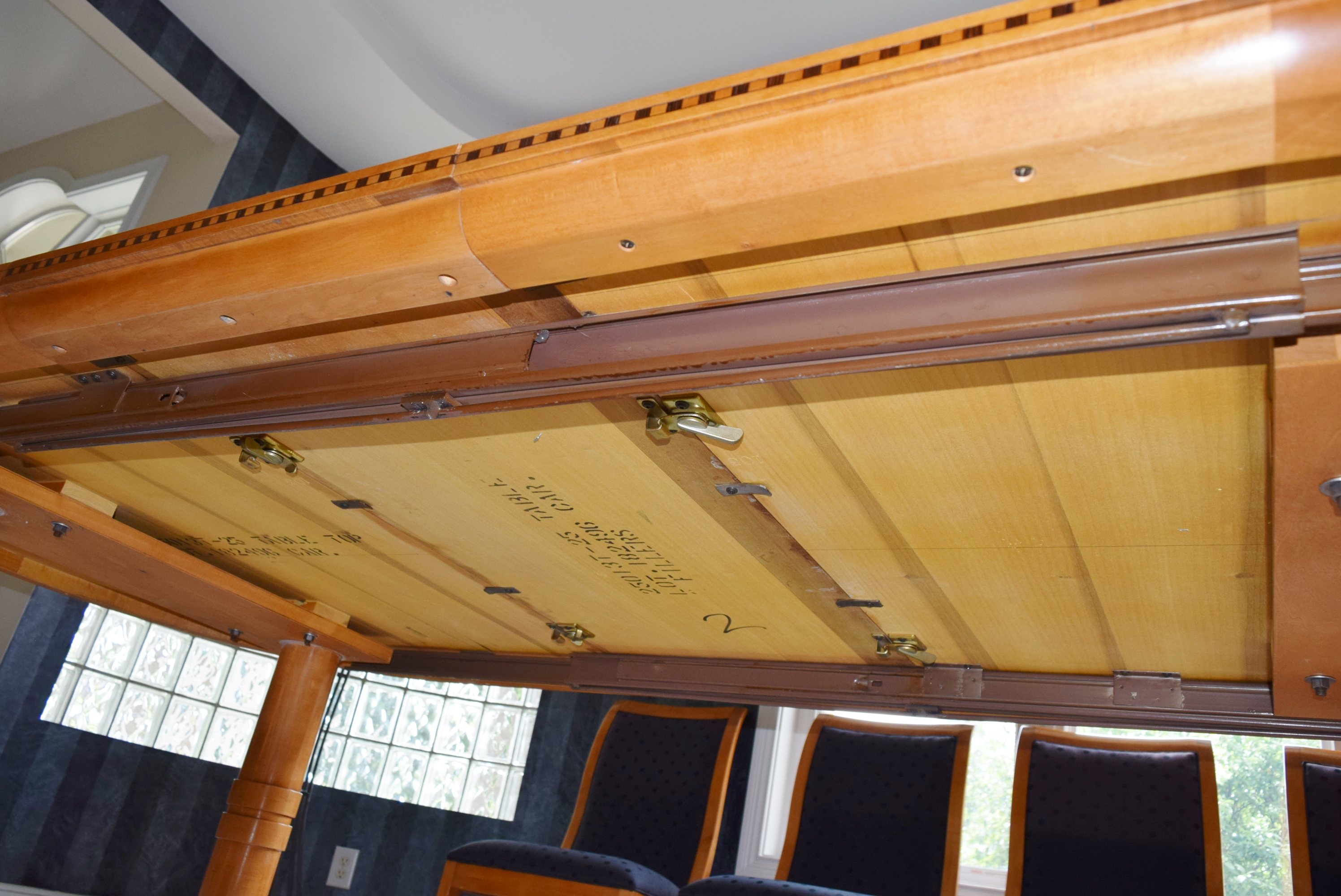 Hickory White 'Genesis' Formal Dining Table with Eight Chairs