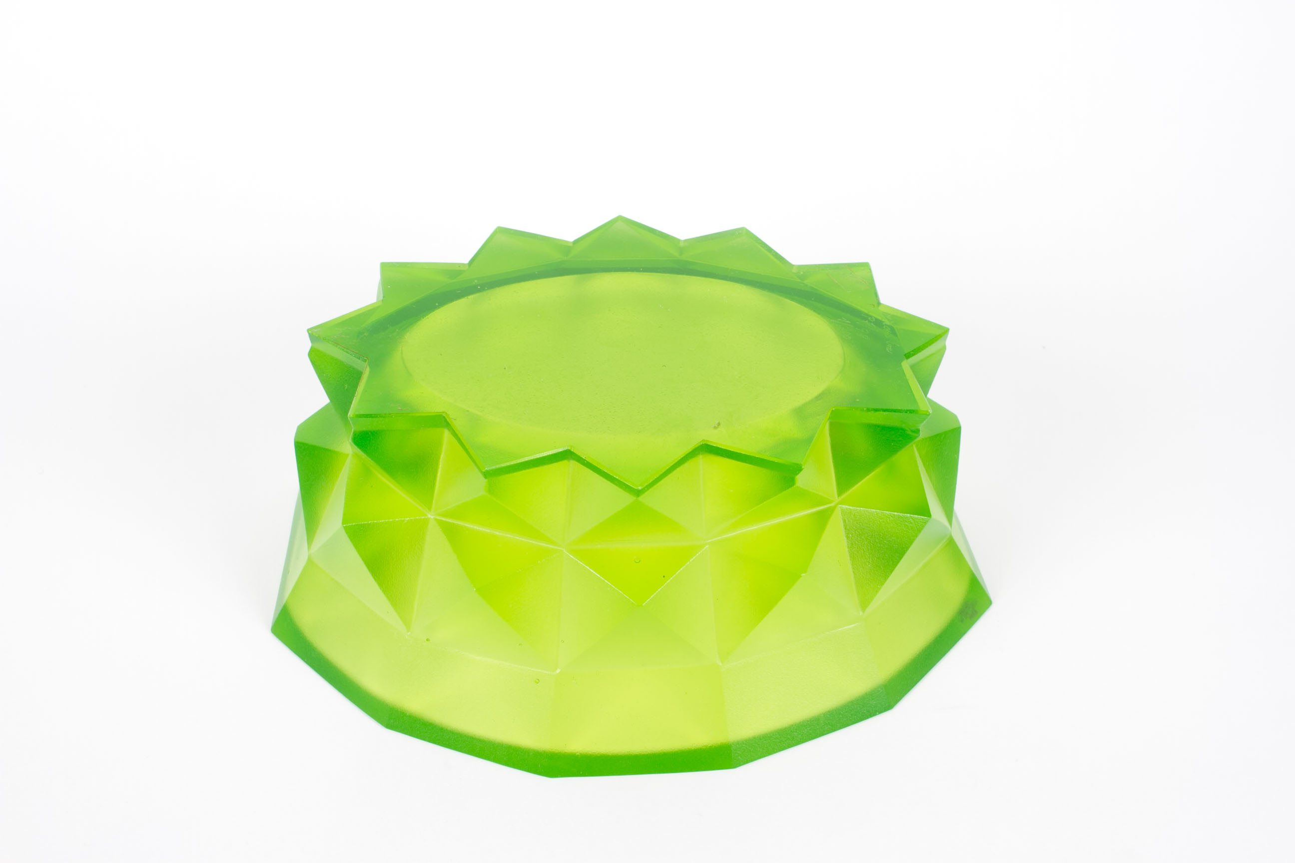 Czechoslovakian Green Art Glass Bowl