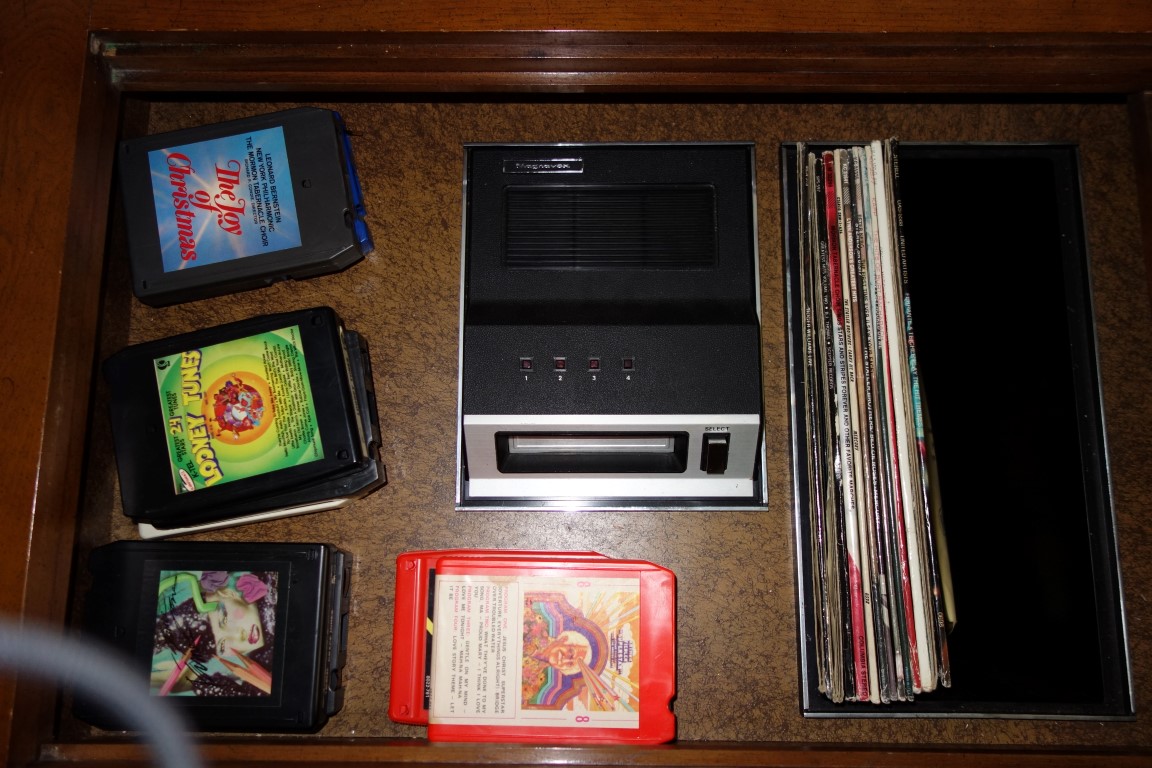 Mid-Century Magnavox Micromatic Console Stereo and 8 Track Tape