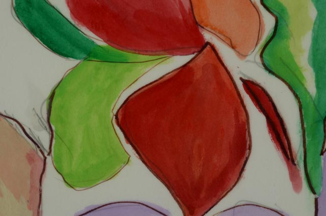 Original Watercolor in Style of Itzchak Tarkay