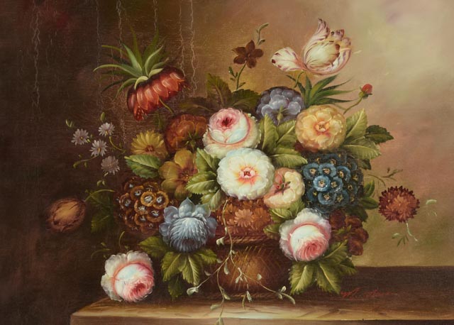 M. Aaron Oil on Canvas Still Life