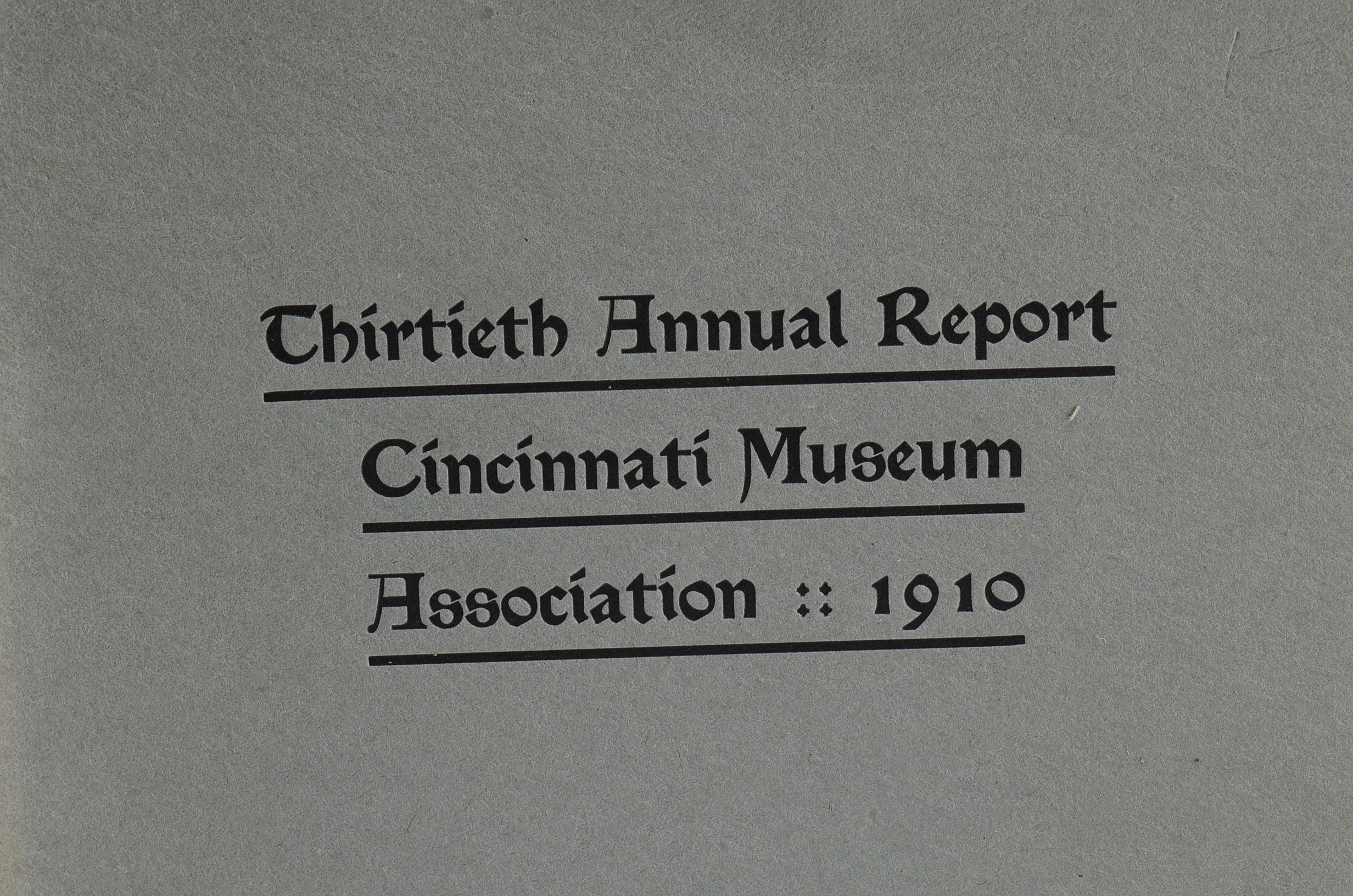 Large Assortment of "Cincinnati Museum Association Annual Report" Booklets