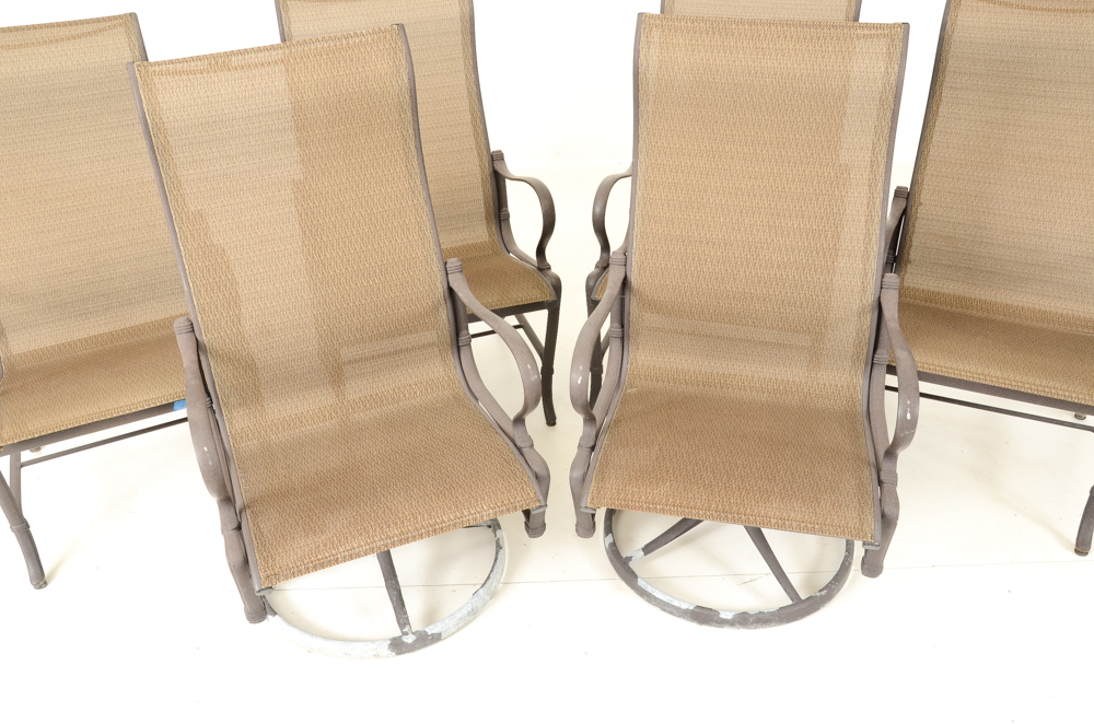 Tropitone Metal Patio Table and Six Chairs