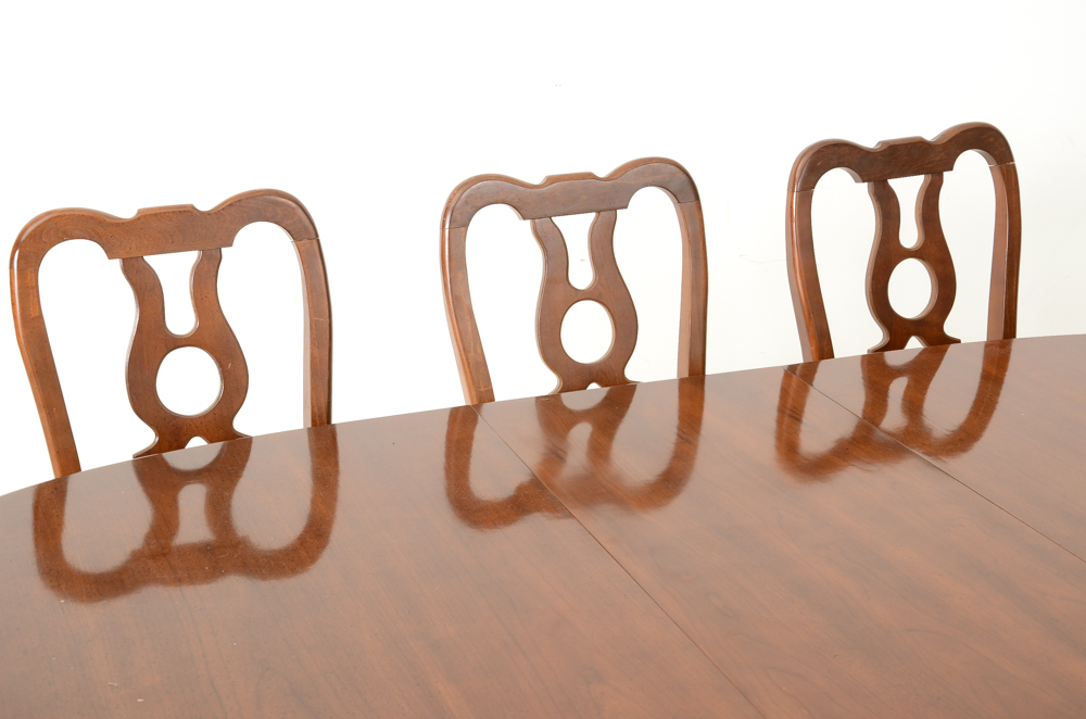 Bassett Furniture Cherry Finish Dining Set