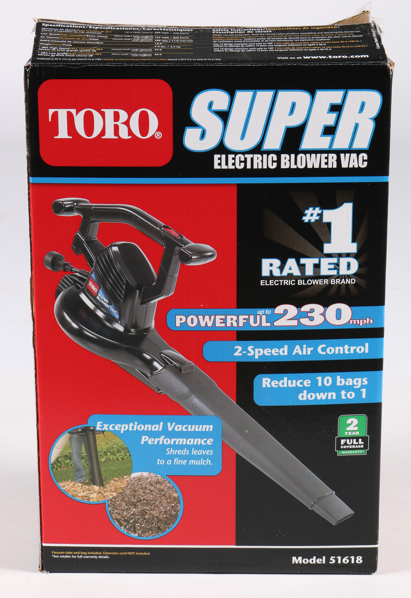 Toro Super Electric Blower Vac