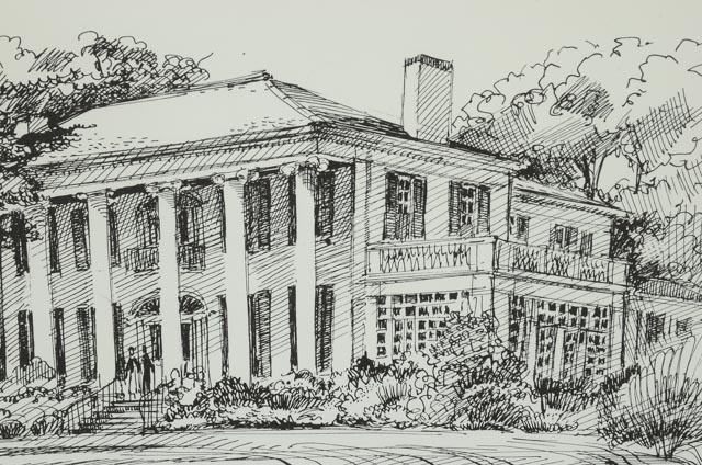Richard Brough Lithograph "No. 2 University Club"