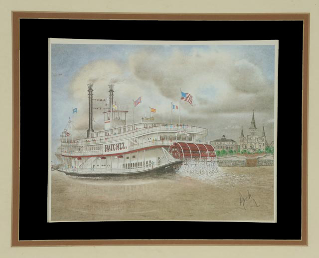 Archie "Arch" Boyd Offset Lithograph "Natchez"