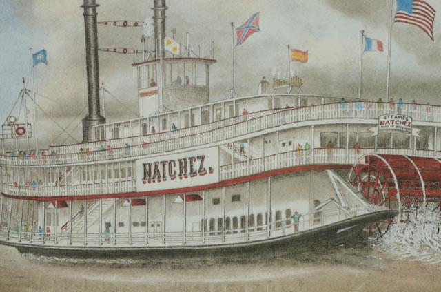 Archie "Arch" Boyd Offset Lithograph "Natchez"